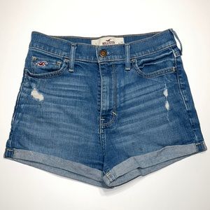 Hollister High Rise Jean Shorts Size 1 Waist 25